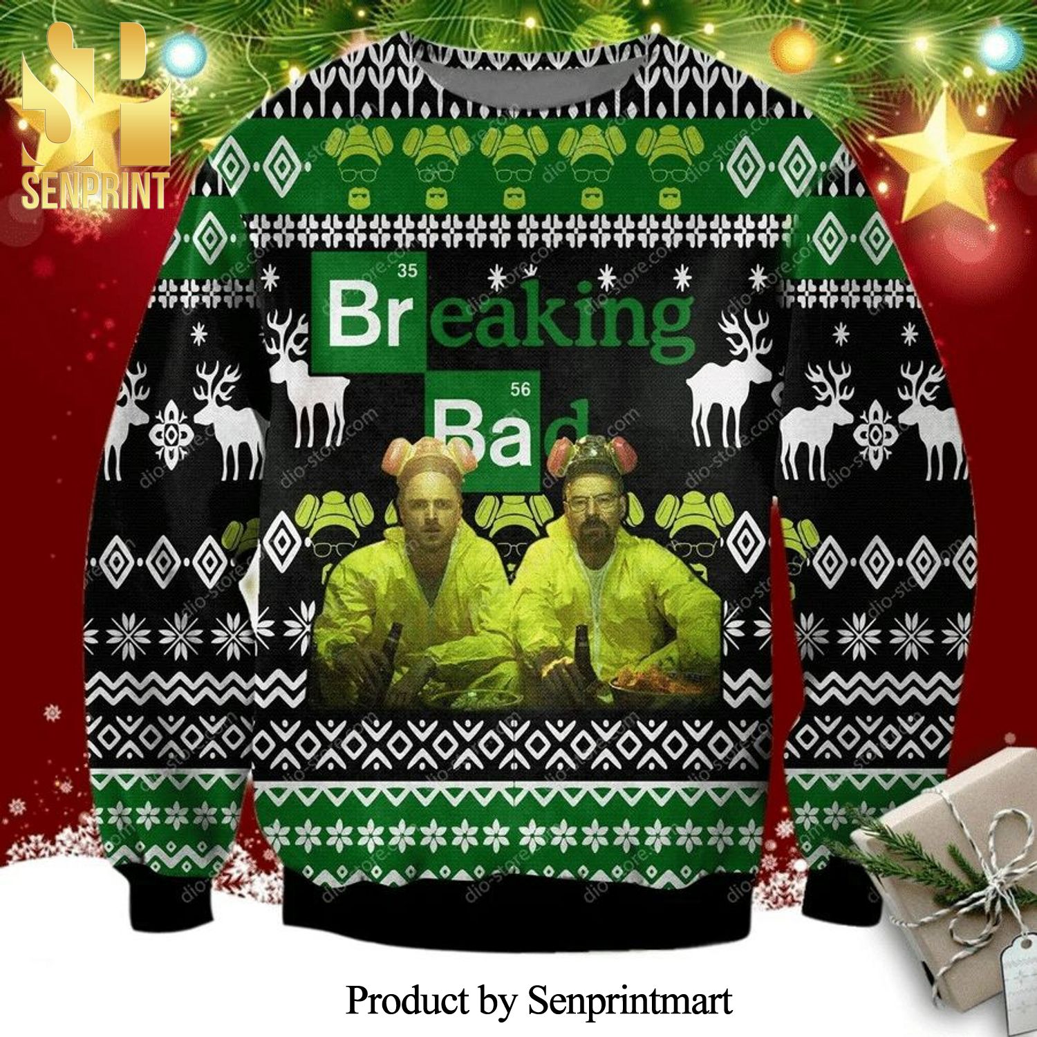 Breaking Bad Knitted Ugly Christmas Sweater