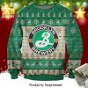 Brooklyn Brewery Beer Santa Pattern Knitted Ugly Christmas Sweater
