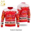 Budweiser Beer Knitted Ugly Christmas Sweater