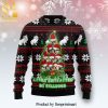 Bullmastiff Pattern Knitted Ugly Christmas Sweater