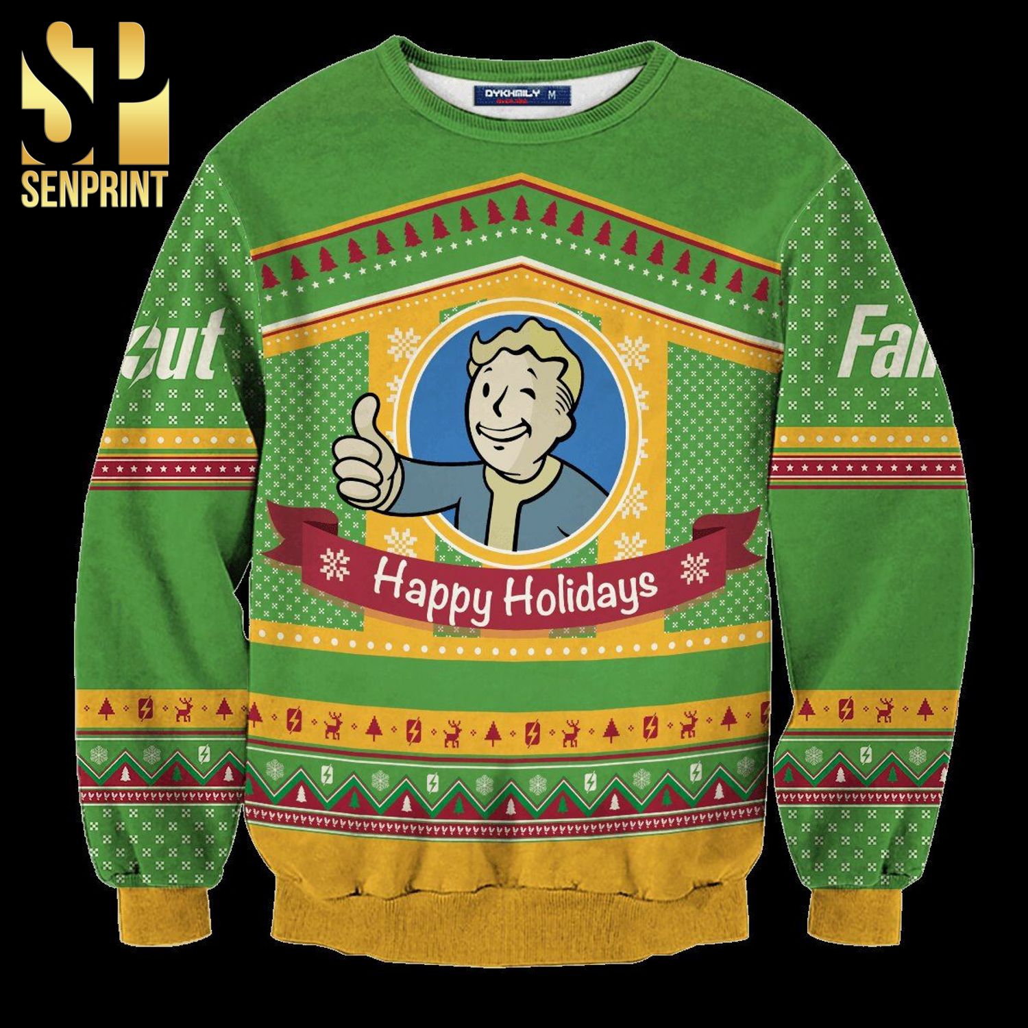 Bunker Fallout Knitted Ugly Christmas Sweater