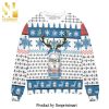 Busch Beer Snowflake And Socks Pattern Knitted Ugly Christmas Sweater – Blue White