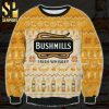 Bushmills Irish Whiskey Snowflakes Knitted Ugly Christmas Sweater