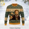 Caffeine Cat Knitted Ugly Christmas Sweater