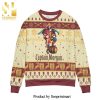 Captain Morgan Drinker Bells Drinking All The Way Knitted Ugly Christmas Sweater