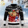 Cat Getting Yelled Knitted Ugly Christmas Sweater