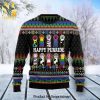 Cat Keep It Classy For Christmas Knitted Ugly Christmas Sweater
