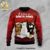 Cat Scratch Knitted Ugly Christmas Sweater