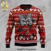 Cat Show Me Your Kitties Knitted Ugly Christmas Sweater