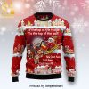 Cat Snowman Knitted Ugly Christmas Sweater