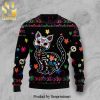 Cat Socks Knitted Ugly Christmas Sweater