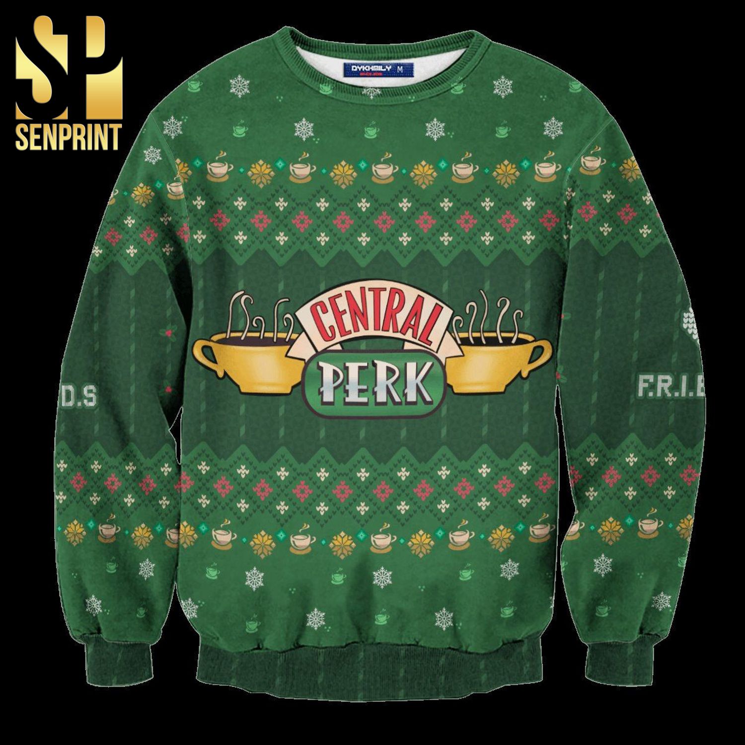 Central Perk Friends Series Knitted Ugly Christmas Sweater