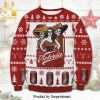 Cerveza Pacifico Clara Snowflake And Reindeer Pattern Knitted Ugly Christmas Sweater – Yellow