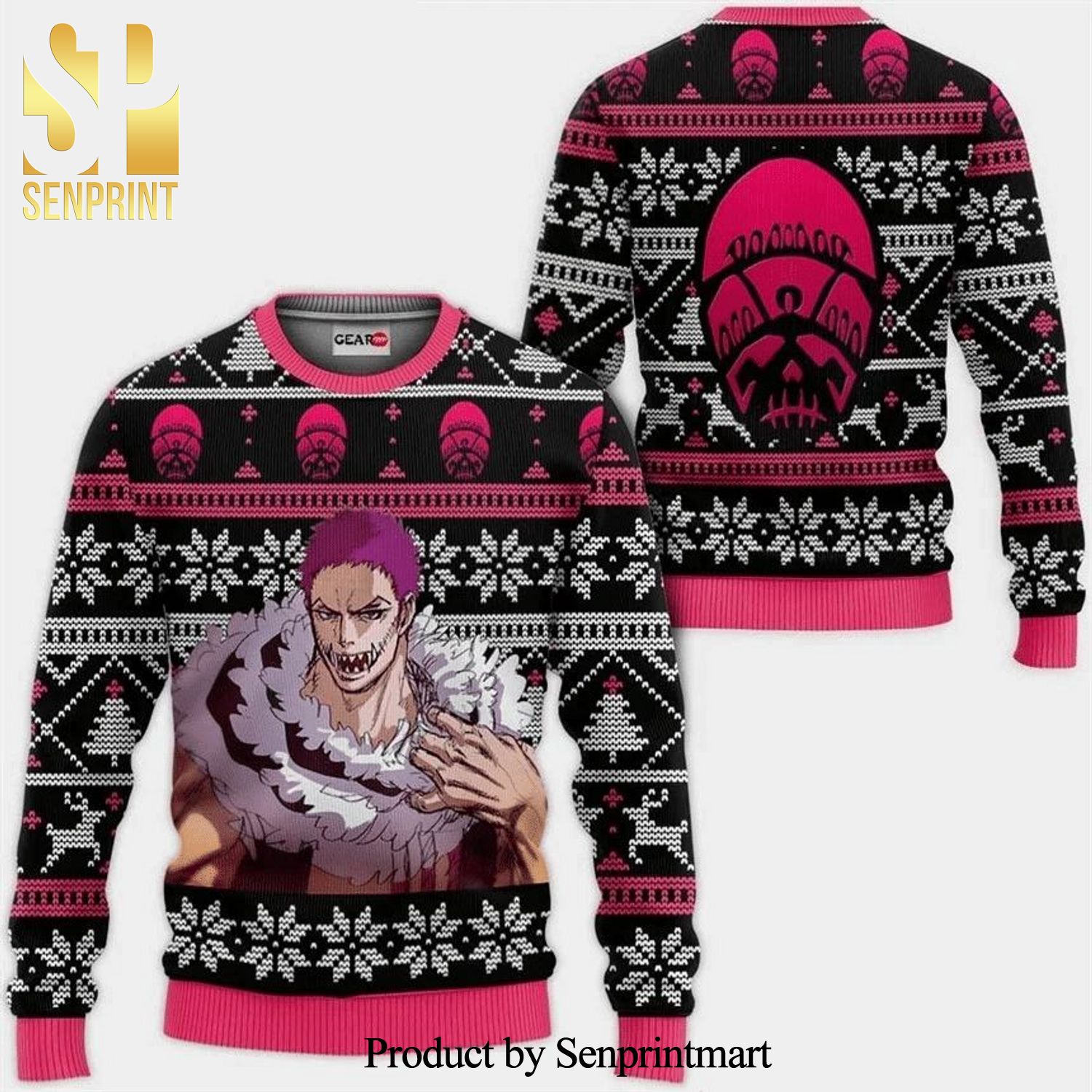 Charlotte Katakuri One Piece Anime Knitted Ugly Christmas Sweater