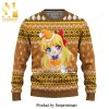 Chibi Sailor Moon In The Name of The Moon Manga Anime Knitted Ugly Christmas Sweater