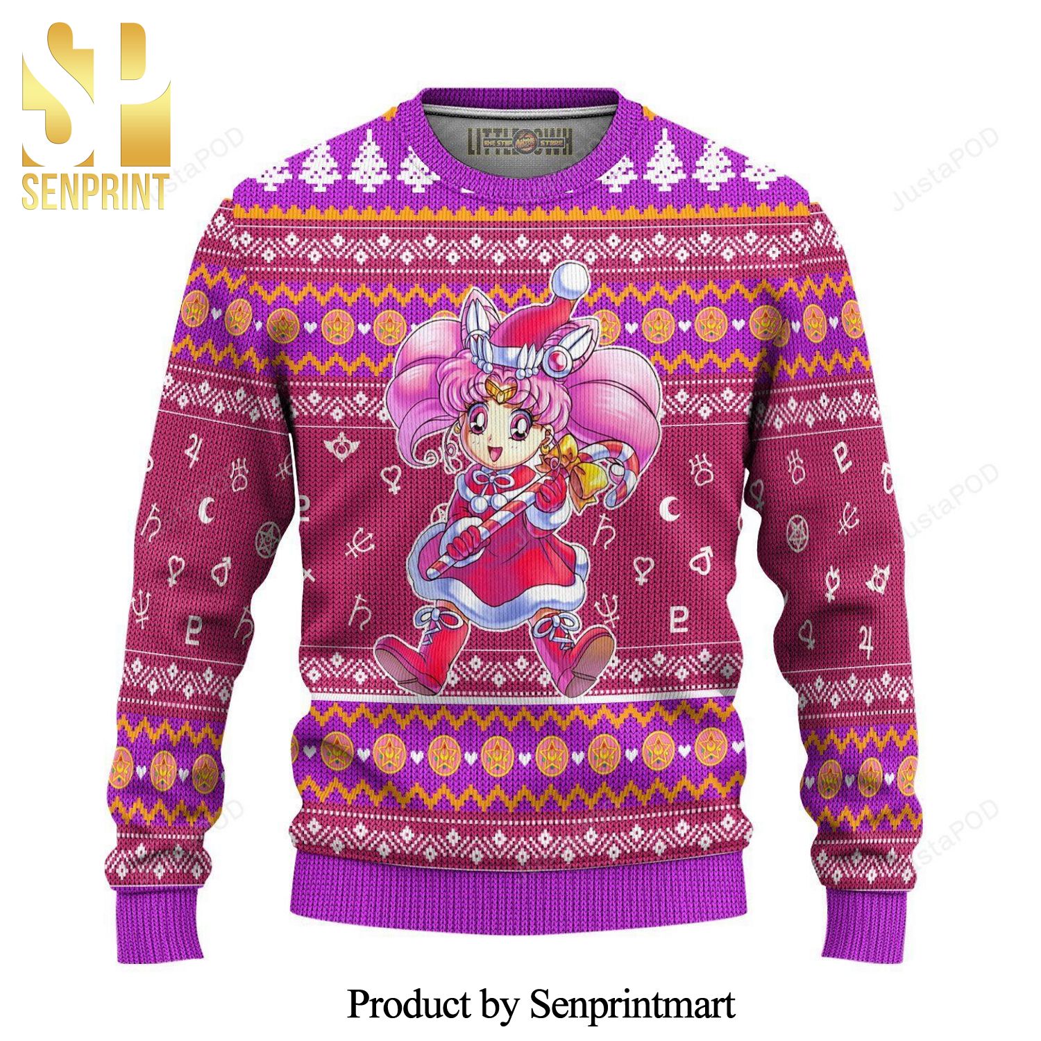 Chibiusa Tsukino Sailor Moon Anime Knitted Ugly Christmas Sweater