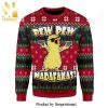 Christmas Dig Dug Pixel Knitted Ugly Christmas Sweater