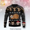 Chimpanzee Christmas Knitted Ugly Christmas Sweater