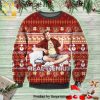 Christmas Ahegao Manga Anime Knitted Ugly Christmas Sweater