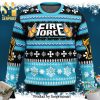 Christmas Flame Fire Force Manga Anime Knitted Ugly Christmas Sweater