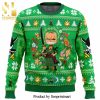 Christmas Zombie Skull Knitted Ugly Christmas Sweater