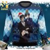 Ciel And Sebastian Black Butler Premium Manga Anime Knitted Ugly Christmas Sweater