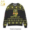 Cobra Kai Sweep The Leg Karate Kid Knitted Ugly Christmas Sweater