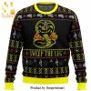 Cobra Kai Sweep The Leg Christmas Pattern Knitted Ugly Christmas Sweater