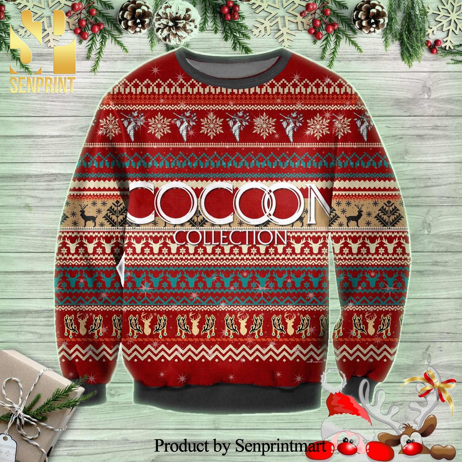 Cocoon Collection Knitted Ugly Christmas Sweater