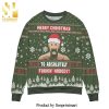 Conor McGregor Merry Christmas To Fookin’ Nobody Knitted Ugly Christmas Sweater – Black