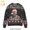 Conor Mcgregor Merry Christmas To Absolutely Fookin Nobody Knitted Ugly Christmas Sweater