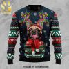 Coopers Brewery Pixel Santa Knitted Ugly Christmas Sweater