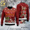 Corgi The Most Wonderful Time Knitted Ugly Christmas Sweater