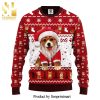 Corgi Snow Day Knitted Ugly Christmas Sweater