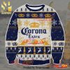 Corona Extra Beer Reindeer Knitted Ugly Christmas Sweater