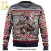 Courage The Cowardly Dog Merry Xmas Tree Knitted Ugly Christmas Sweater