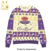 Crown Royal Logo Snowflakes Knitted Ugly Christmas Sweater