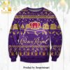 Crown Royal Reindeer And Snowflake Pattern Knitted Ugly Christmas Sweater