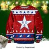 Cthulhu 2024 No Lives Matter Star Pattern Knitted Ugly Christmas Sweater – Black