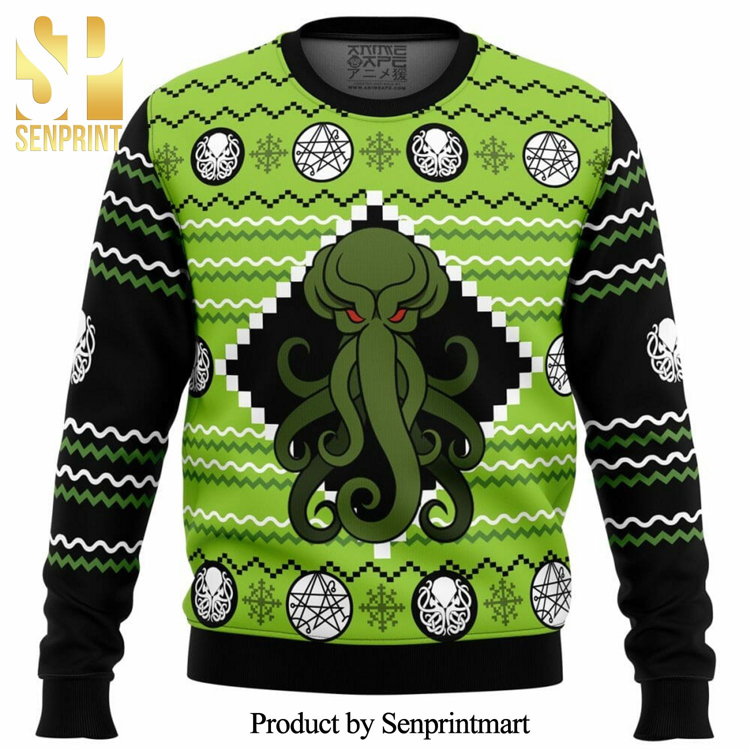 Cthulhu Knitted Ugly Christmas Sweater