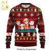 Cute Cartoon Style Santa Icon Knitted Ugly Christmas Sweater