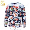 Cute Characters Studio Ghibli Yellow Knitted Ugly Christmas Sweater