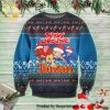 Cute Tarzan Mery Christmas Poster Knitted Ugly Christmas Sweater