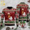 Dachshund Dog Get High Cannabis Lovers Knitted Ugly Christmas Sweater