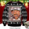 Dale Earnhardt The Man The Myth The Legend Snowflake Pattern Knitted Ugly Christmas Sweater