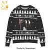 Dale Earnhardt The Man The Myth The Legend Snowflake Pattern Knitted Ugly Christmas Sweater