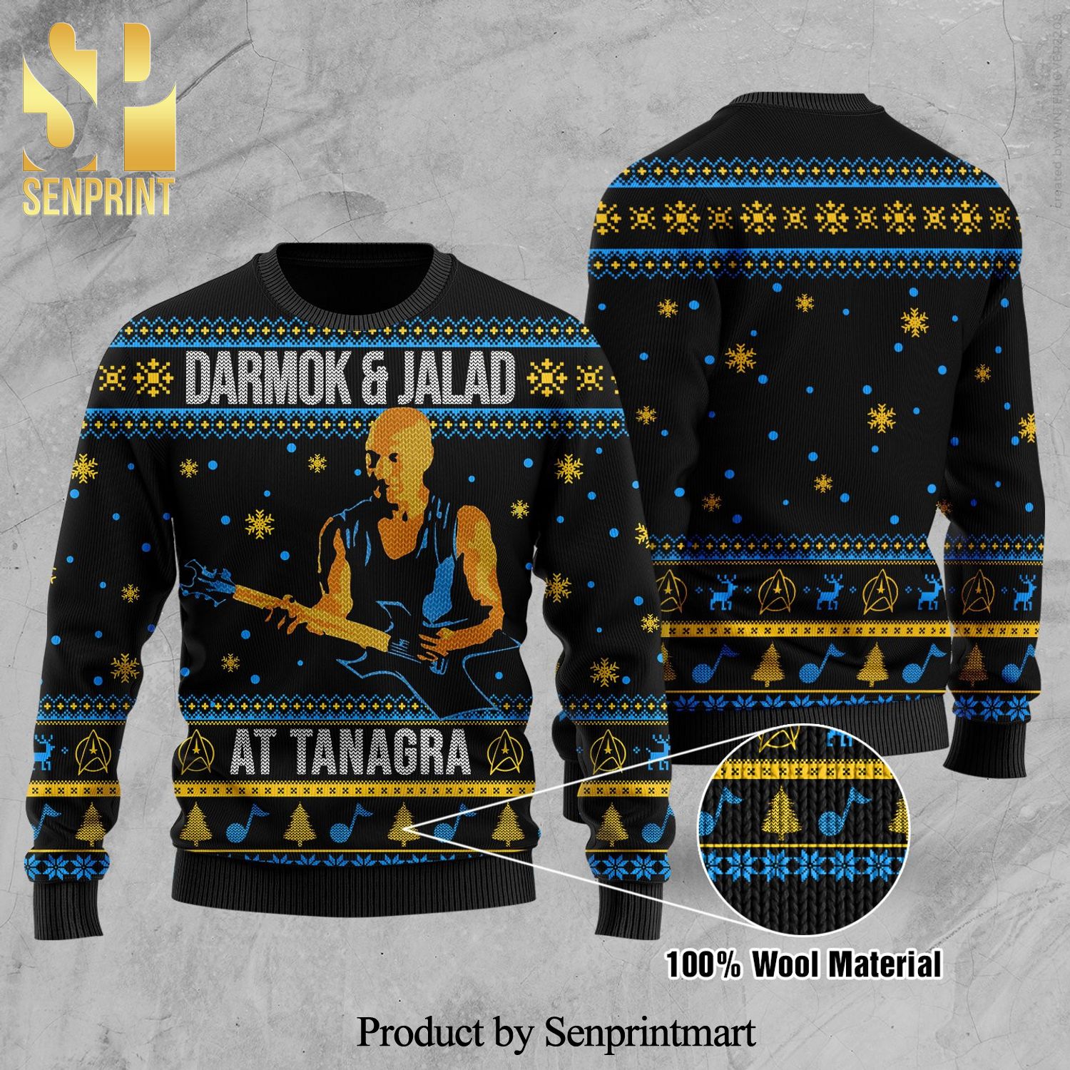 Darmok And Jalad At Tanagra Star Trek The Next Generation Knitted Ugly Christmas Sweater