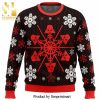 Darth Vader Logo Star Wars Join The Merry Side Knitted Ugly Christmas Sweater