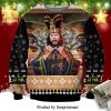 Day Of The Dead Black Cat Knitted Ugly Christmas Sweater