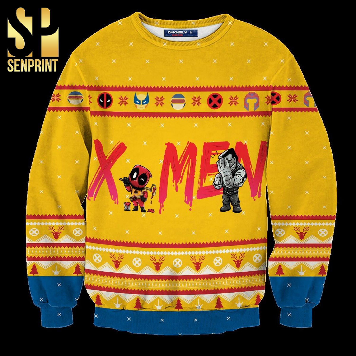 Deadpool And X-Men The New Mutants Marvel Knitted Ugly Christmas Sweater